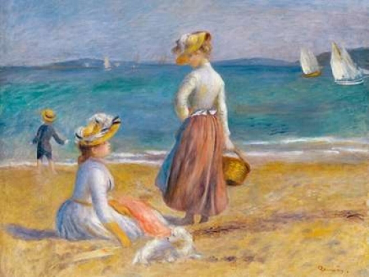 Figures on the Beach Poster Print by Pierre-Auguste Renoir - Item # VARPDX3PR1966